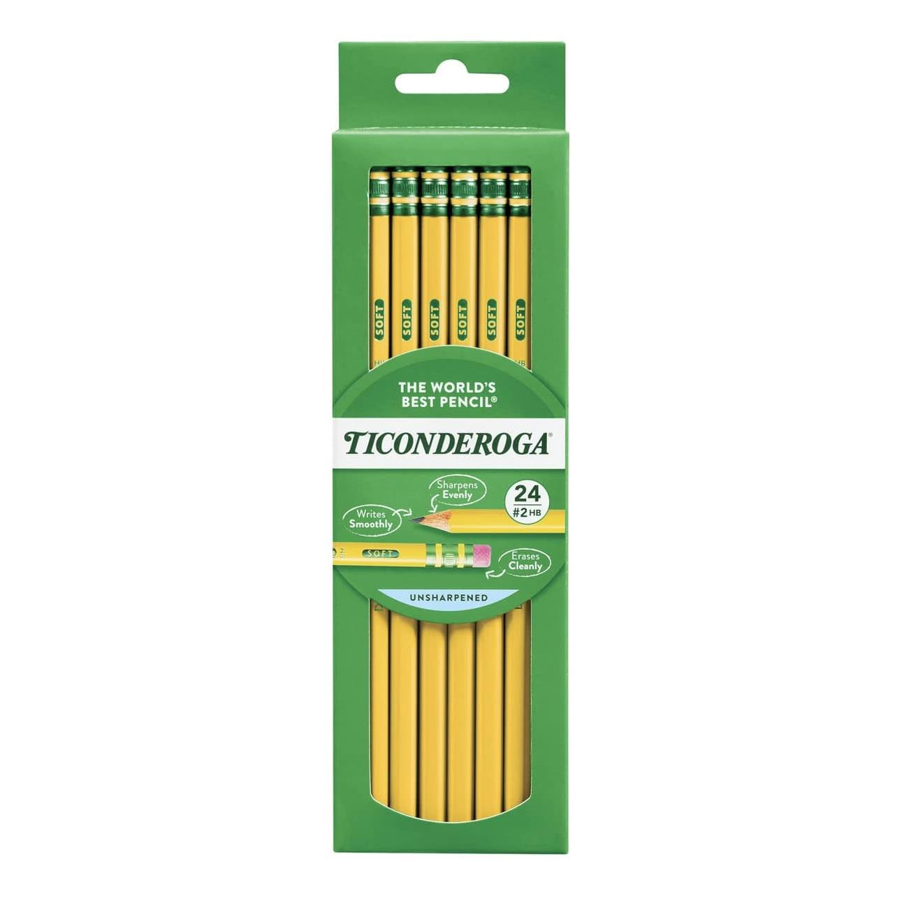 Dixon Ticonderoga The World's Best Pencil Unsharpened Soft 24'lü Kurşun