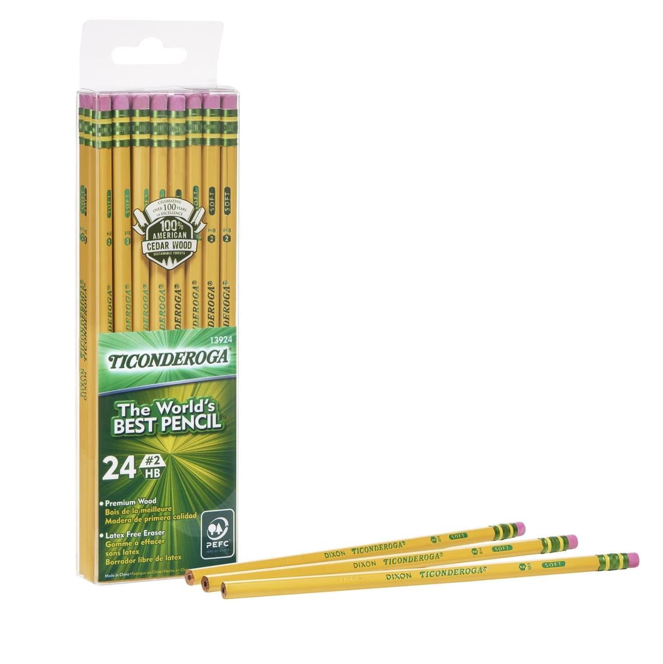 Dixon Ticonderoga The World's Best Pencil Soft 24'lü Kurşun Kalem