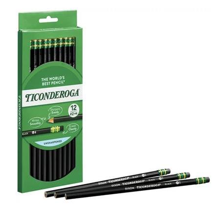 Dixon Ticonderoga The World's Best Pencil New Black 12'li Kurşun Kalem