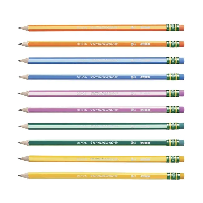 Dixon Ticonderoga The World's Best Pencil Striped ( soft )New 10'li Kurşun Kalem