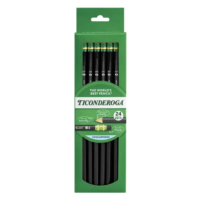 Dixon Ticonderoga The World's Best Pencil New Black 24'lü Kurşun Kalem