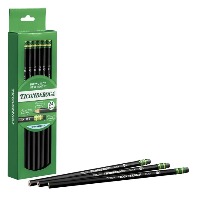 Dixon Ticonderoga The World's Best Pencil New Black 24'lü Kurşun Kalem