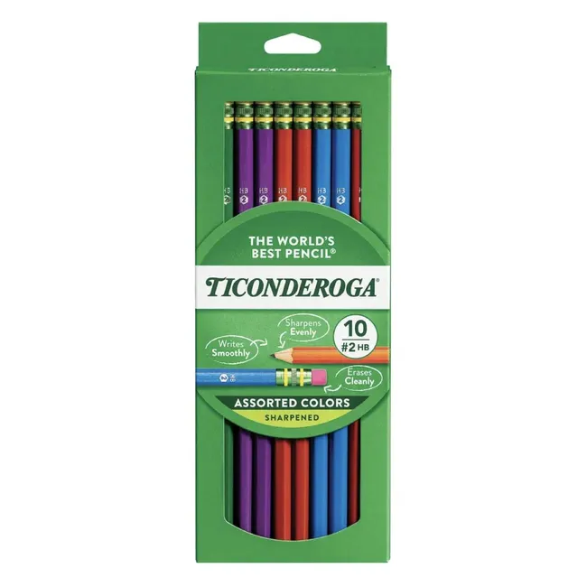 Dixon Ticonderoga The World's Best Pencil Assorted Colors 10'lu Kurşun Kalem
