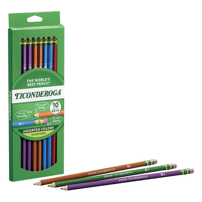Dixon Ticonderoga The World's Best Pencil Assorted Colors 10'lu Kurşun Kalem