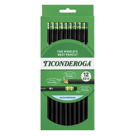 Dixon Ticonderoga The World's Best Pencil Siyah 12'li Kurşun Kalem