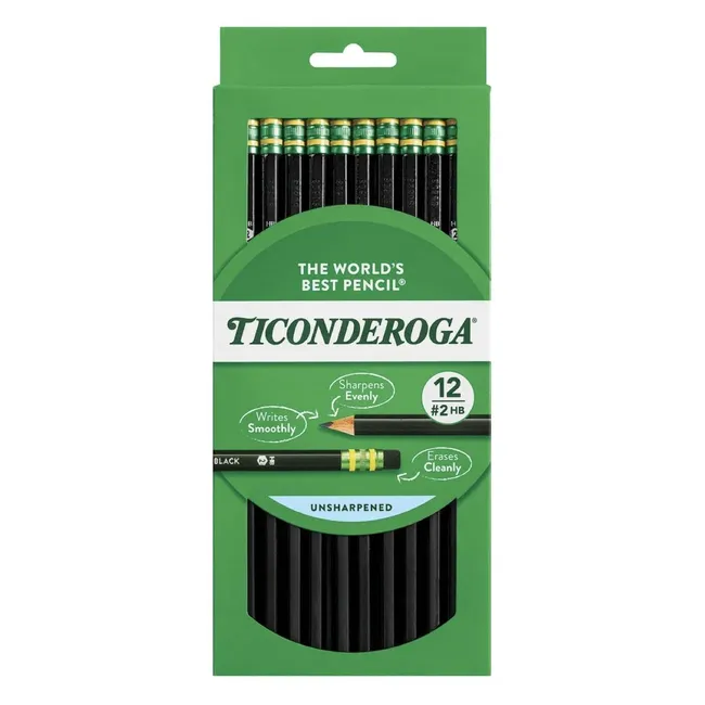 Dixon Ticonderoga The World's Best Pencil Siyah 12'li Kurşun Kalem