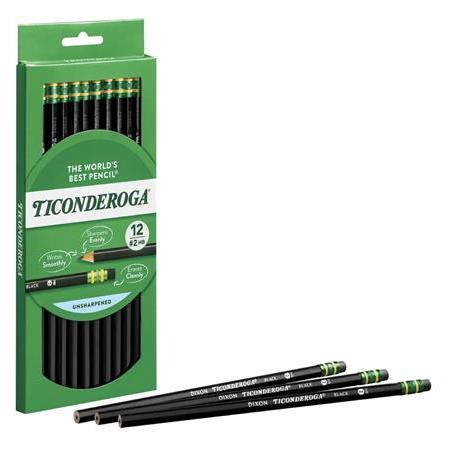 Dixon Ticonderoga The World's Best Pencil Siyah 12'li Kurşun Kalem