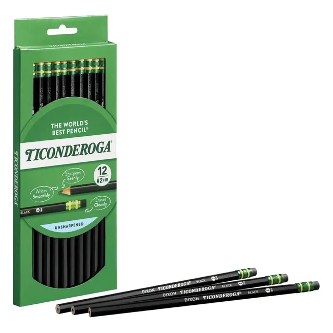 Dixon Ticonderoga The World's Best Pencil Siyah 12'li Kurşun Kalem