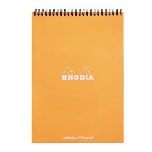 Rhodia A4 Noktalı Turuncu Spiralli Bloknot Defter