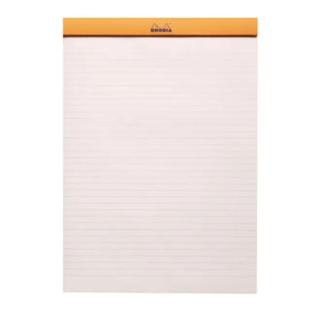 Rhodia A4 Çizgili Mor Zımbalı Bloknot Defter
