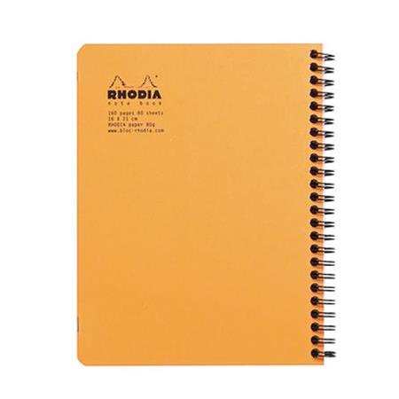 Rhodia A5+ Kareli Turuncu Spiralli Defter
