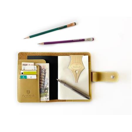 Eng Leather A6 Ebatlı Deri Defter Kılıfı ve Organizer - Sun Flower