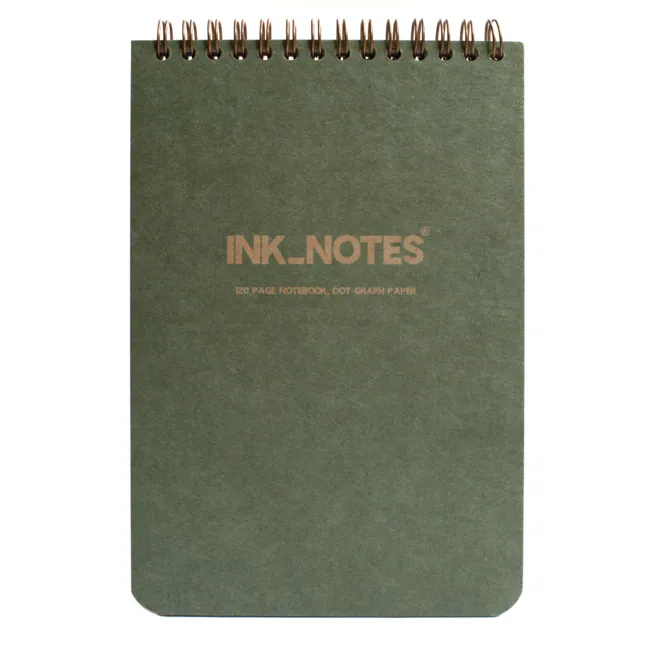 İnk Notes Sert Kapak X-Large Size Nature Çizgisiz Spiralli Bloknot Defteri