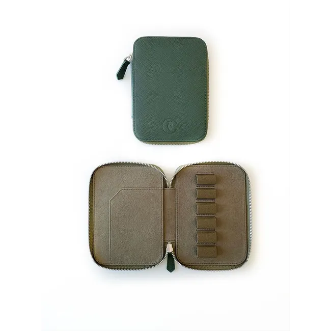 Eng Leather Jungle Green  A6 Ebatlı 6'lı Kalem Kılıfı