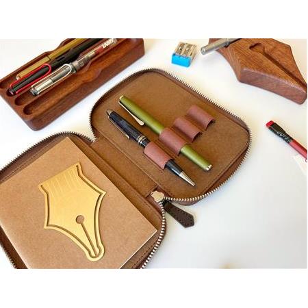 Eng Leather Cortado A6 Ebatlı 4'lü Kalem Kılıfı