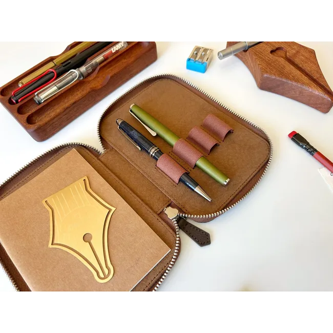 Eng Leather Cortado A6 Ebatlı 4'lü Kalem Kılıfı