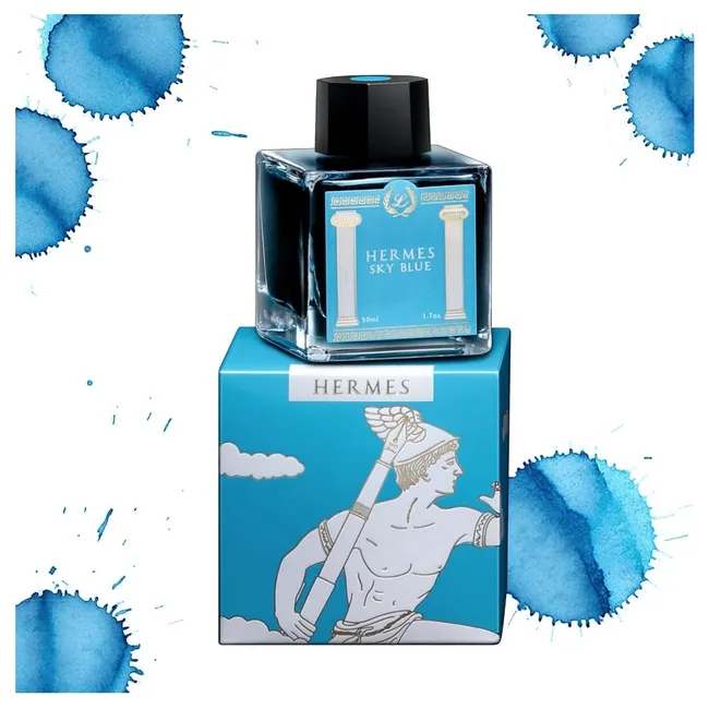 Laban Greek Mythology II Hermes Sky Blue Mürekkep