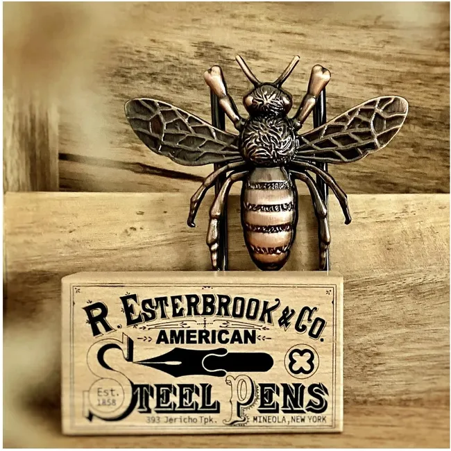 Esterbrook Bee Page Holder Brushed Rose