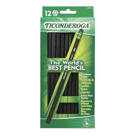 Dixon Ticonderoga The World's Best Pencil Black 12'li Kurşun Kalem