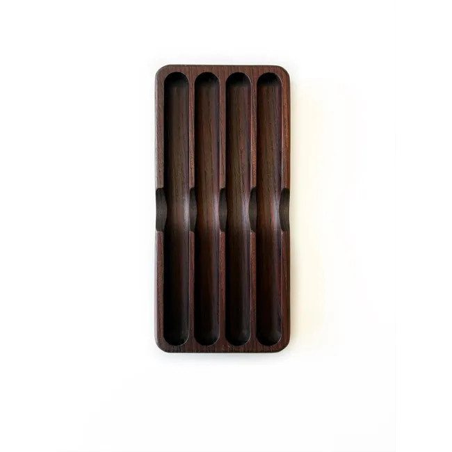 Eng Pen Tray - 4'lü - Dişbudak - (waxlı)